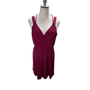 BCBG Garnet Red Mini Dress Size Small Whimsigoth Coquette Vampy Academia NEW